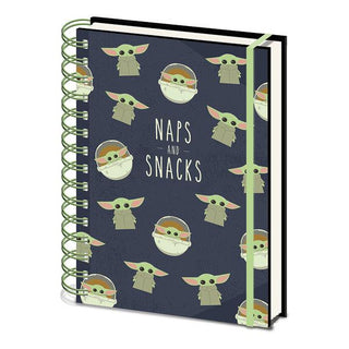 Star Wars The Mandalorian The Child Naps And Snacks - A5 Notitieboek - De Dondersteen
