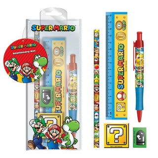 Super Mario Colour Block - Stationery Set - De Dondersteen
