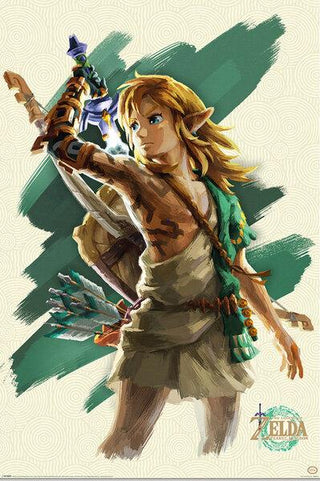The Legend Of Zelda Tears Of The Kingdom Link - Maxi Poster - De Dondersteen
