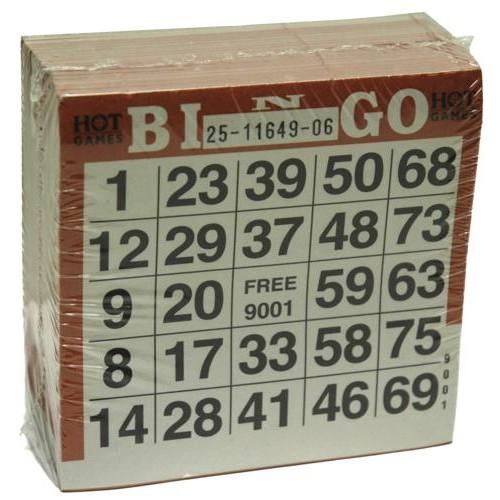 Bingo kaarten 500 stuks