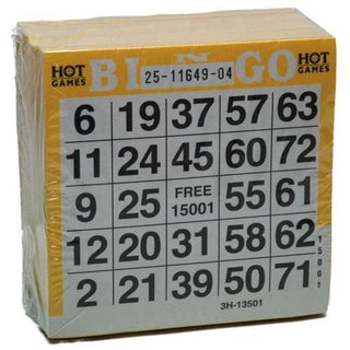 Bingo kaarten 500 stuks - De Dondersteen