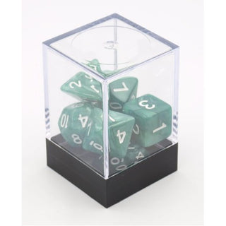 Dobbelstenen Groen Parelmoer 7 set Brick - De Dondersteen