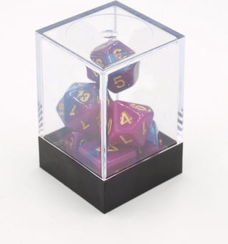 Dobbelstenen Roze/Blauw7 set Brick - De Dondersteen