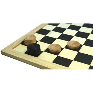 Damschijven 32 mm (blank/zwart) - De Dondersteen