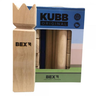Kubb Viking Original Rubberwood Rood Bex - De Dondersteen