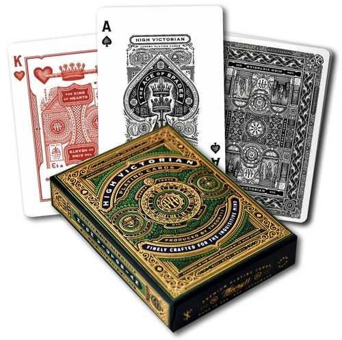 Pokerkaarten Bicycle High Victorian Green - De Dondersteen