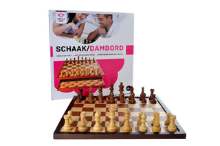 Schaak/dambord 42 cm - De Dondersteen
