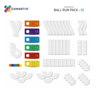 Connetix Rainbow Ball Run Pack 92 pc