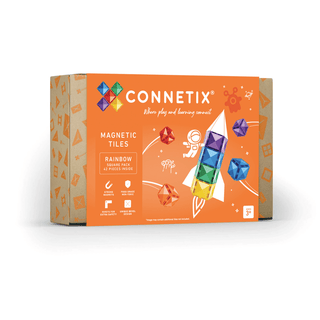 CONNETIX Rainbow Square Pack 42 Stuks – Magnetische Bouwtegels