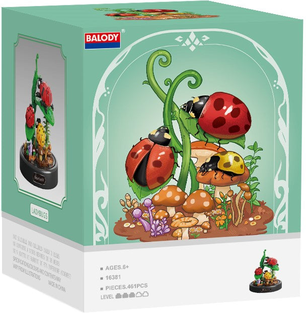 Balody Bloemen met Lieveheersbeestje