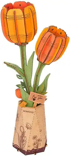 Robotime Orange Tulip - De Dondersteen