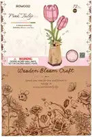 Robotime Pink Tulip - De Dondersteen