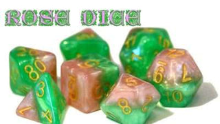 Halfsies Dice – Rose Set (7-delige dobbelstenenset) - De Dondersteen