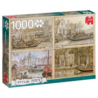 Anton Pieck - Canal Boats (1000) - De Dondersteen