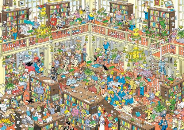 De Bibliotheek - Jan van Haasteren (1000) - De Dondersteen
