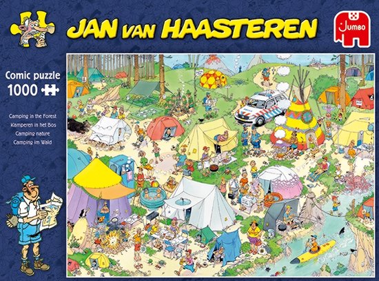 Kamperen in het Bos - Jan van Haasteren (1000)