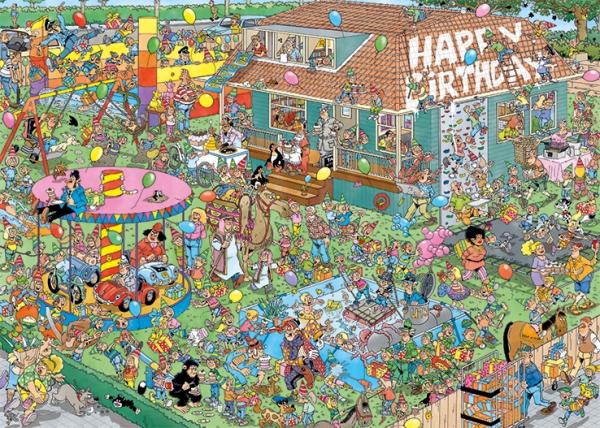 Kinderfeestje - Jan van Haasteren (1000) - De Dondersteen