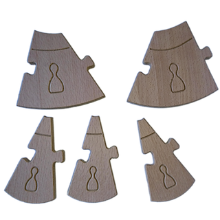 Keezen - Hout - Aanvulset 3/ 5/ 7 spelers - De Dondersteen