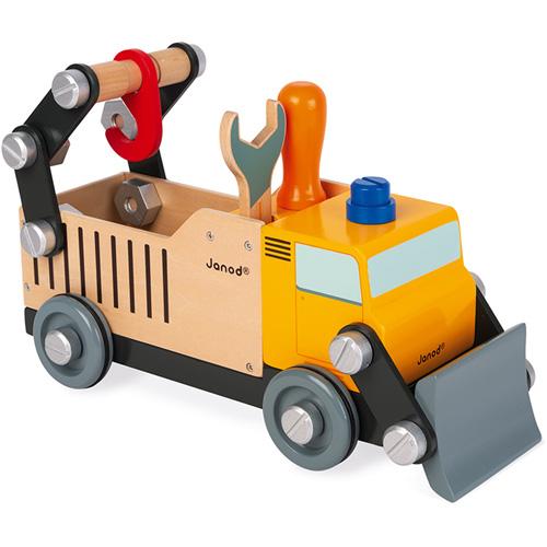 Janod Brico Kids - Vrachtwagen Wegwerker - De Dondersteen