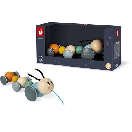Janod Sweet Cocoon - Trekfiguur Rups - De Dondersteen