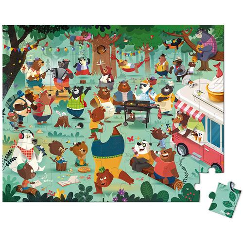 Janod Puzzel - De Berenfamilie - De Dondersteen