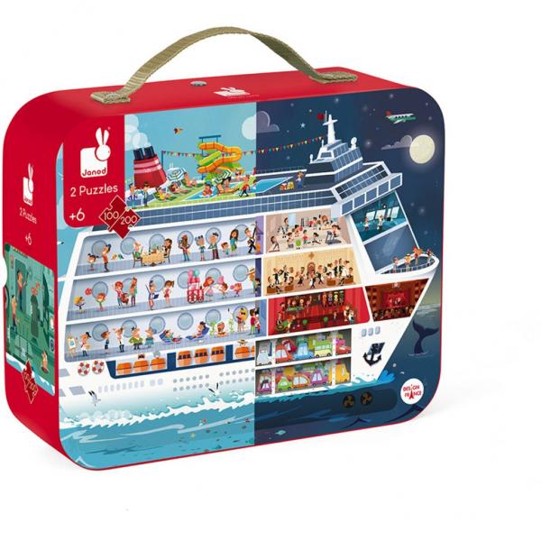 Janod Puzzel - Cruiseschip (100-200) - De Dondersteen