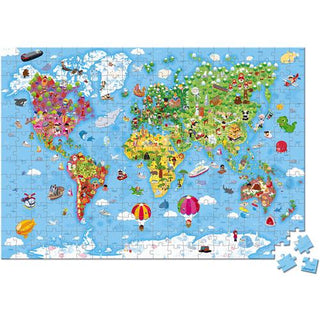 Janod Puzzel - Wereld Giant - De Dondersteen