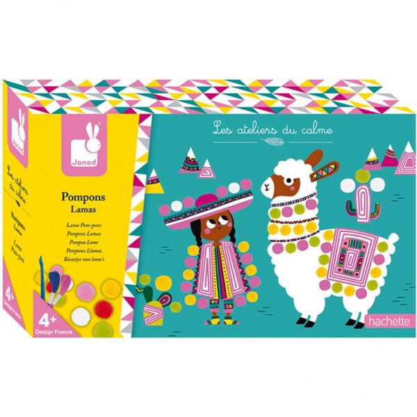 Janod Atelier - Lama Pom-pons - De Dondersteen