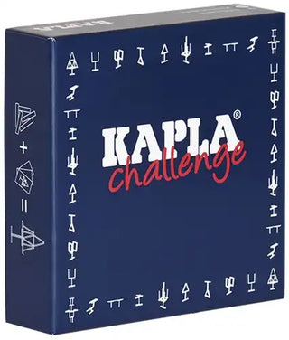 Kapla - KAPLA Challenge Dutch : 12 challenge cards & 16 natural planks - De Dondersteen