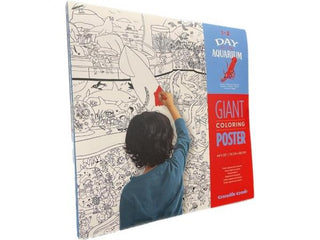 Giant Coloring Poster - Aquarium - De Dondersteen