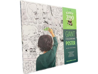 Giant Coloring Poster - Zoo - De Dondersteen