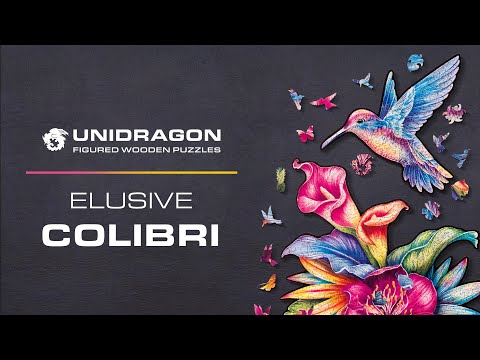 Unidragon Wooden Puzzle Elusive Colibri King Size