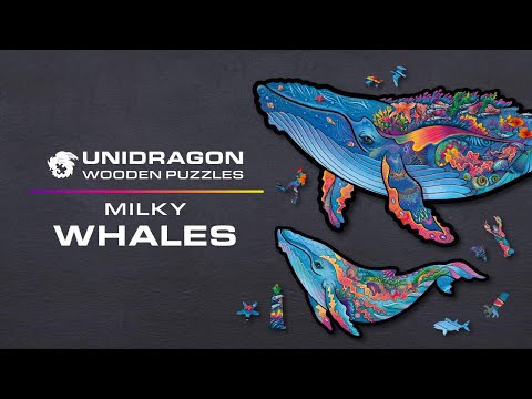 Unidragon Wooden Puzzle Milky Whales King Size