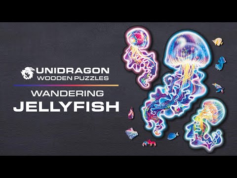 Unidragon Wooden Puzzle Wandering Jellyfish M