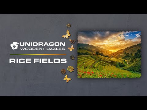 Unidragon Wooden Puzzle Rice Fields M