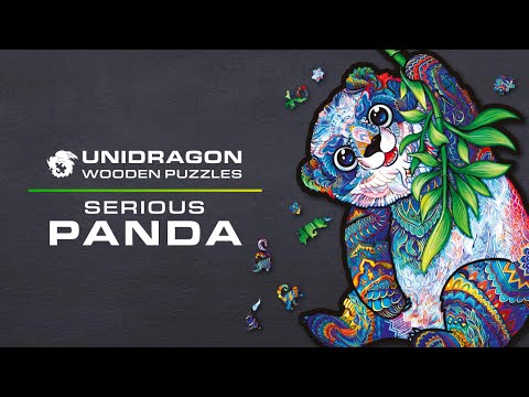 Unidragon Wooden Puzzle Serious Panda Royal Size
