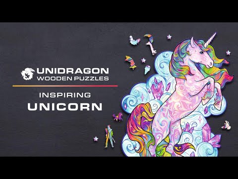 Unidragon Wooden Puzzle Inspiring Unicorn King Size