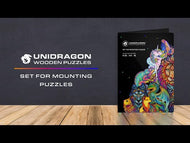 Unidragon set voor het ophangen van puzzels