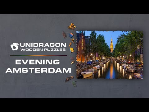 Unidragon Wooden Puzzle Evening Amsterdam S