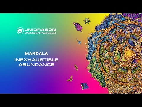 Unidragon Wooden Puzzle Mandala Inexhaustible Abundance M