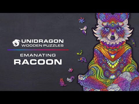 Unidragon Wooden Puzzle Emanating Racoon King Size
