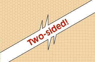 Reversible Battlemat (1” [254cm] Squares & 1” [254cm] Hexes)