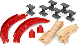 Brio Oplopende Bochten Rails Set - De Dondersteen