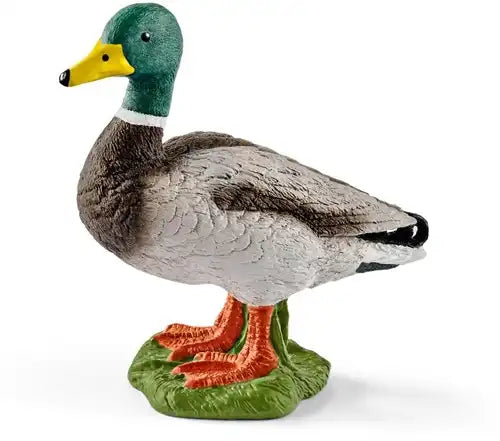 Schleich Eend – Kleurrijke Woerd met Gele Snavel