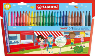 Stabilo Power Etui 30 Kleuren - De Dondersteen