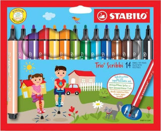 Stabilo Trio Scribbi 14 Cardboard Wallet - De Dondersteen