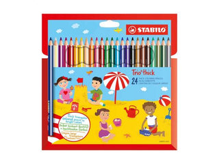 Stabilo Trio Thick 24pc Cardboard Wallet - De Dondersteen