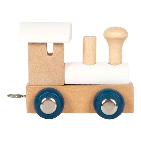 Small Foot - Houten Lettertrein Polar - Locomotief Wit - De Dondersteen