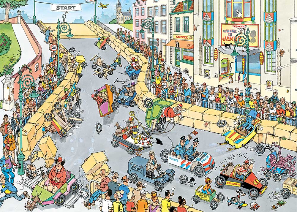 Jan van Haasteren - Zeepkistenrace (1000) - De Dondersteen