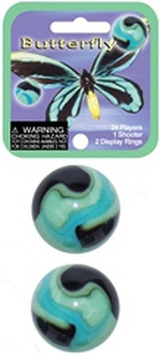 Knikkers Butterfly (2x42mm) - De Dondersteen